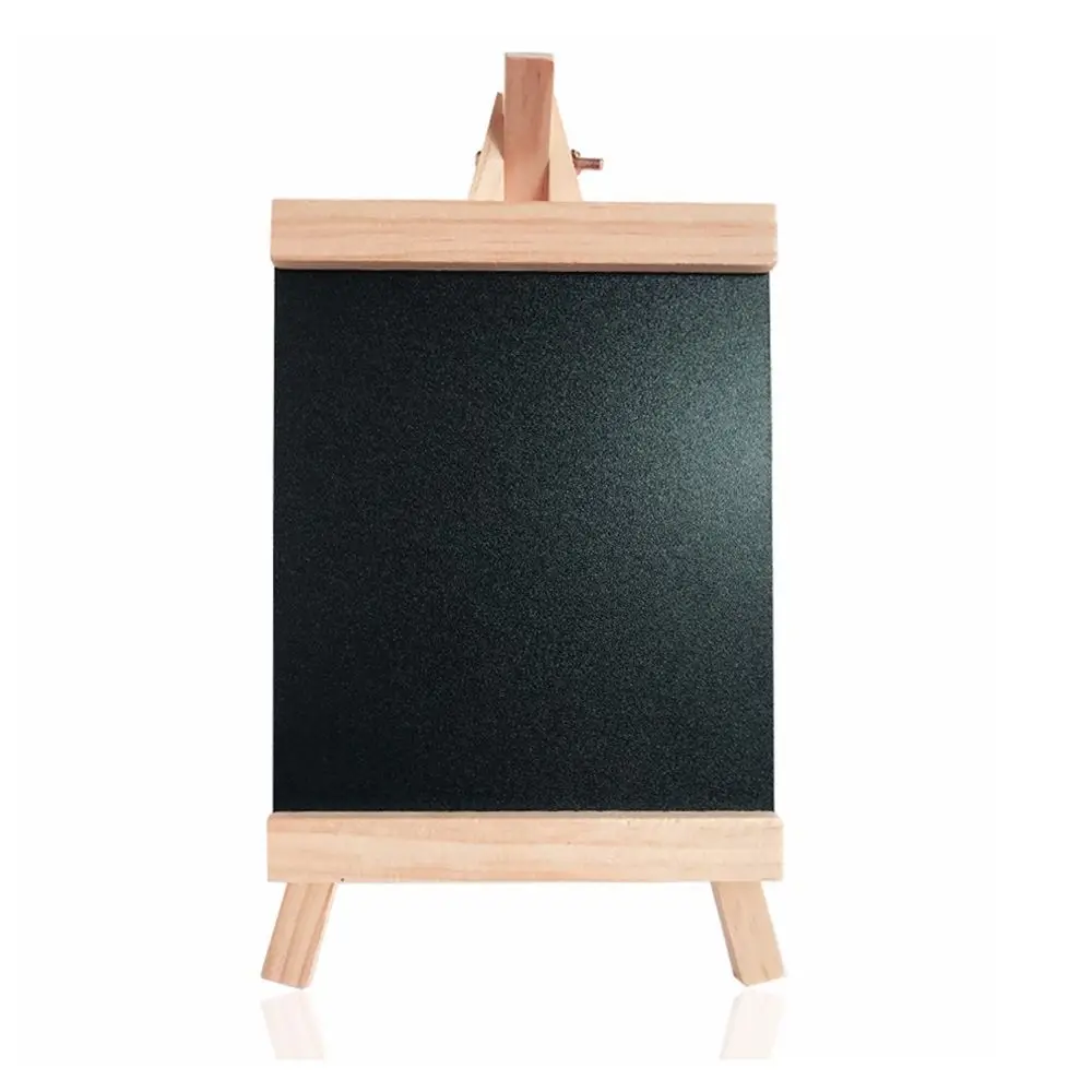 Мини-складная черная настольная доска для рисования, доска для сообщений, деревянные доски, мольберт из соснового дерева