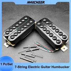 Humbucker de guitarra eléctrica de 7 cuerdas, tornillo ajustable hexagonal grande, bobina de pastilla de doble bobina, pastilla dividida, salida N8.5K/B14K, pieza de guitarra