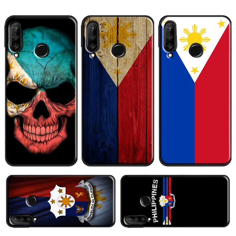 Philippines Flag Case For Huawei P30 Lite P40 P20 Pro P Smart Z 2019 Mate 20 Lite Nova 5T Honor 50 10i 8X 9X