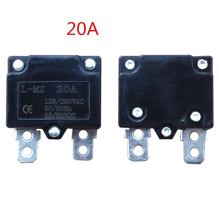 2024 current 5A/7A/10A/15A/20A circuit breakers Overload protection device self-reset relay for children electric 4 wheel car