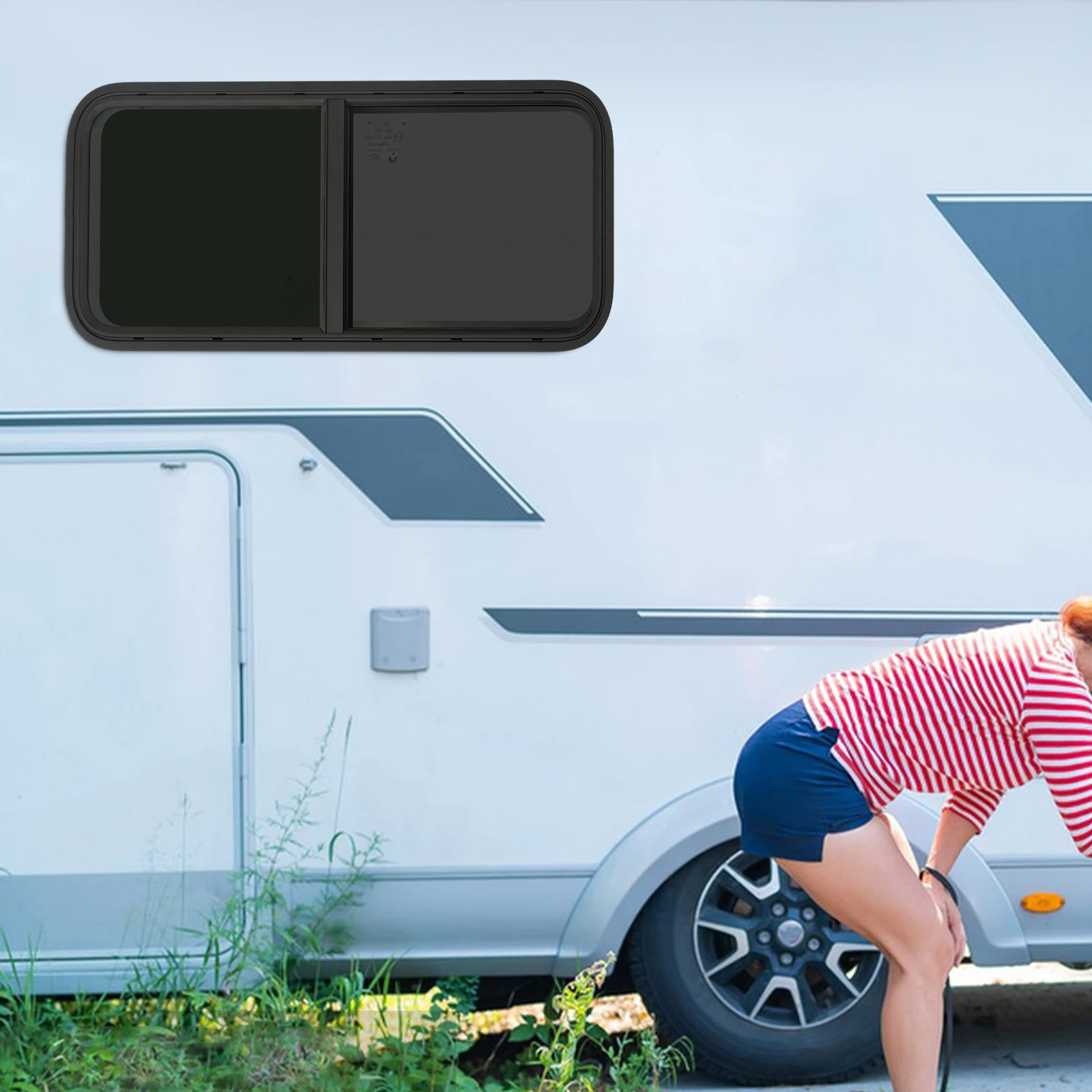 Janela deslizante para Universal RV Motorhome, Janela Lateral Caravan, 1000x 400mm