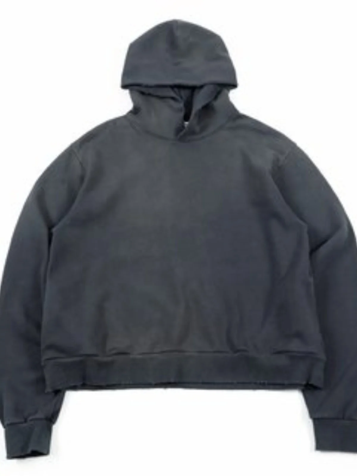 Premium Oversized Vintage Hoodie Worn-Baggy Fit Youthful Trend Autumn Winter Long Sleeve Text Pattern Hat For 1996