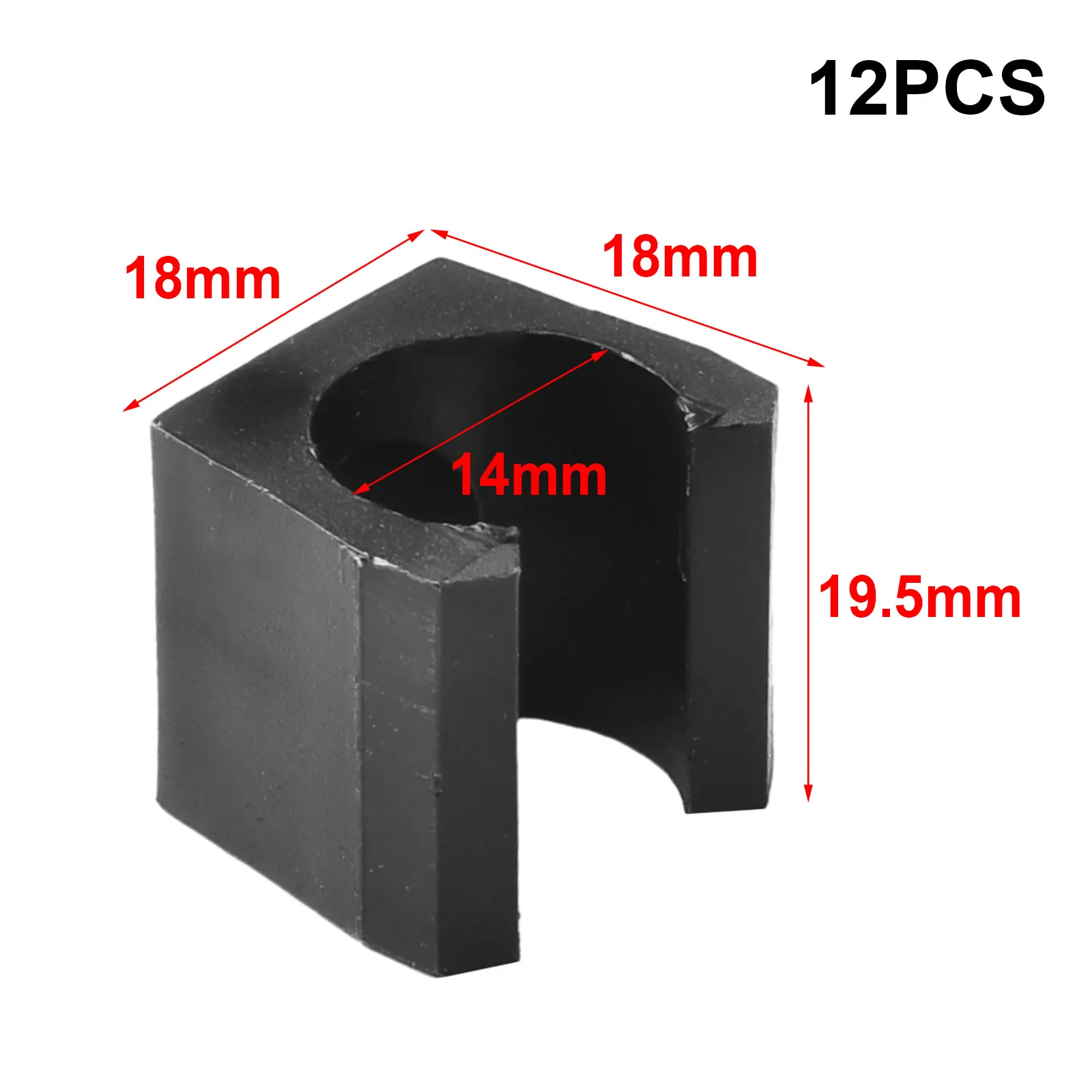 12x soporte para tacos de billar/caña de pescar, estante de almacenamiento para postes, abrazaderas de punta, Clips de soporte, Clip de plástico para palos de billar, Clip de exposición