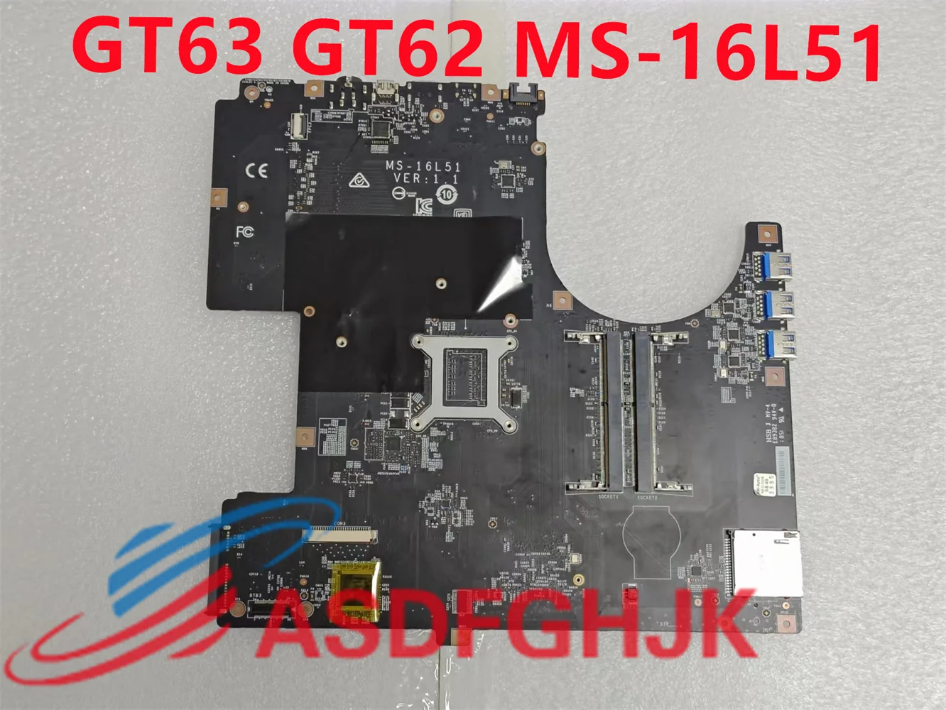 Original MS-16L51 for MSI GT63 TITAN 9SG BIOS MS-16L5 laptop motherboard with CPU SRFD1 Intel Mobile Core i9-9880H test OK