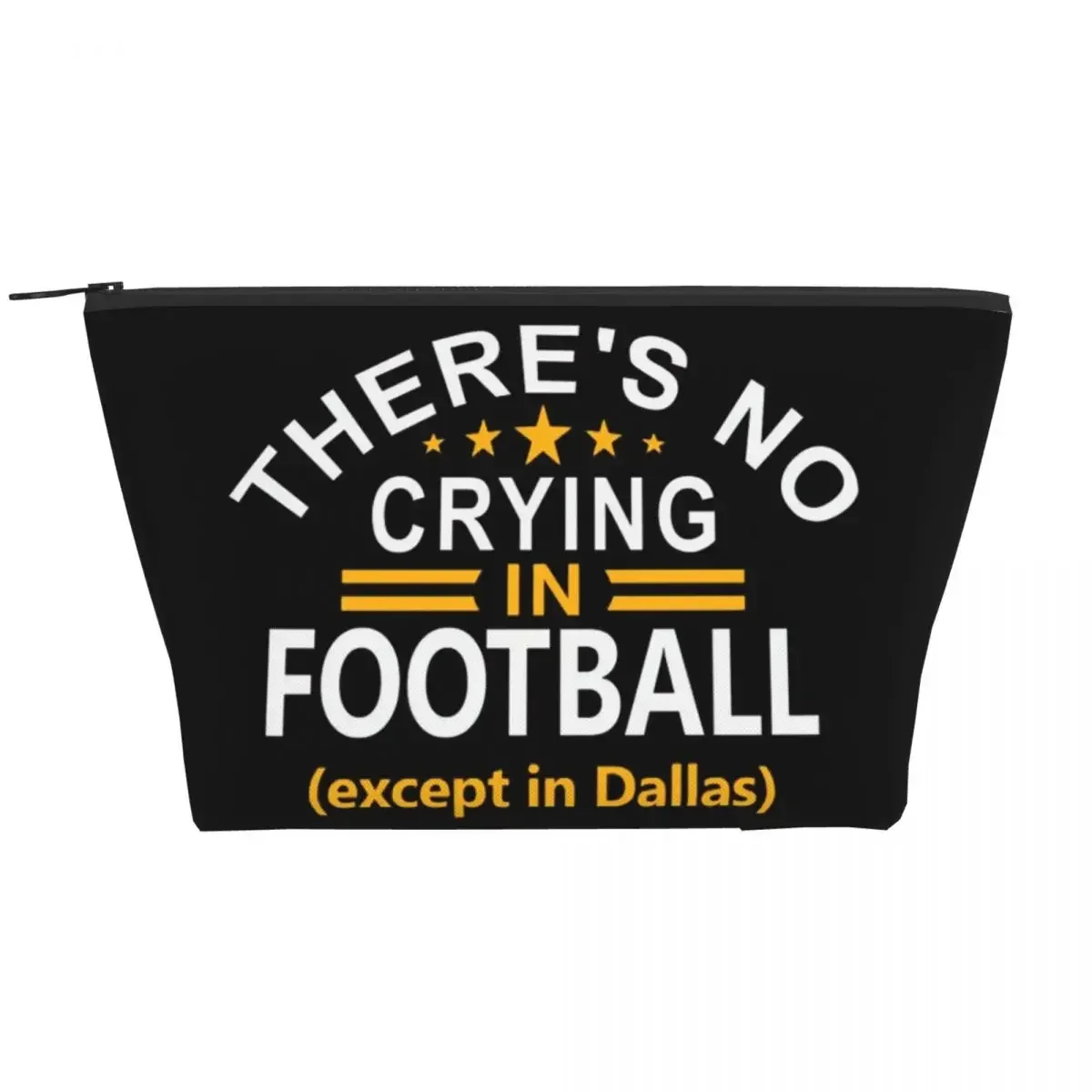 Washington Pro Football Funny Theres No Crying In Football Makeup Bag Travel Toiletry Storage Pouch Organizer Dopp Kit Box