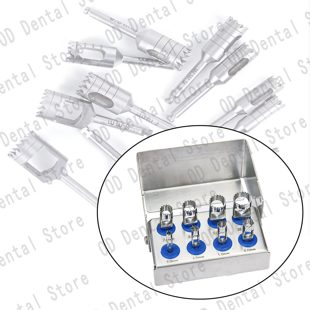 Dental Implant Trephine Drill Kit with Low-Speed Handpiece – Precision Bone Core System for Oral Surgery