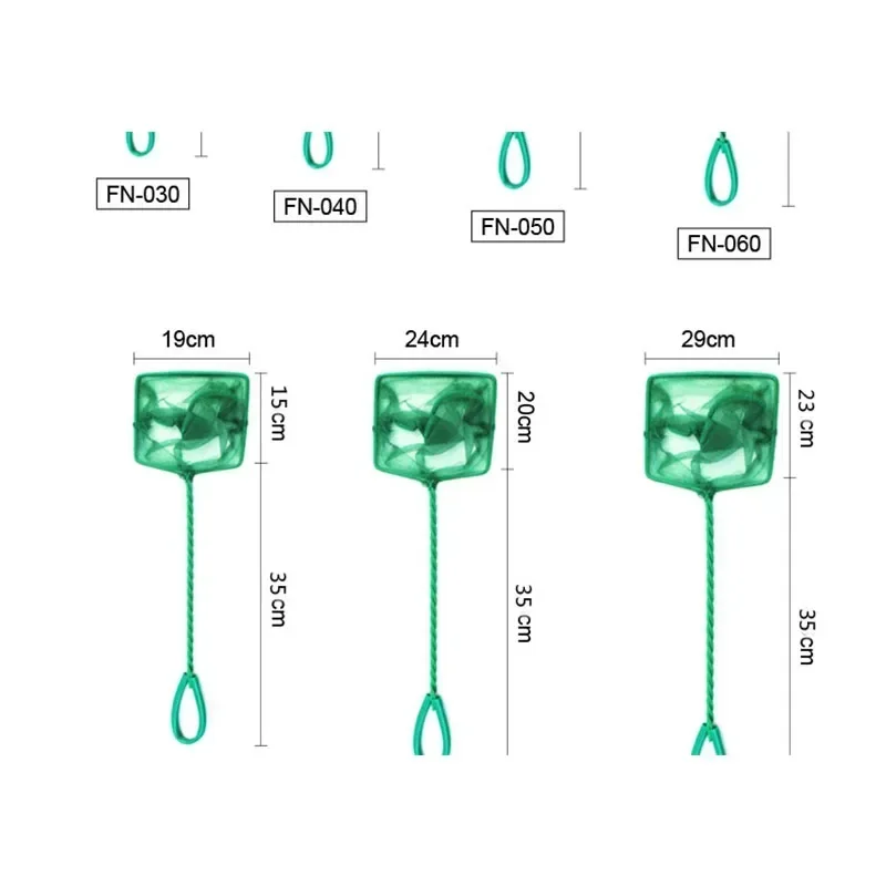 휴대용 긴 어항 어망 손잡이, 원형 수족관 그물, 사각형 어항 청소 도구, 수족관 액세서리