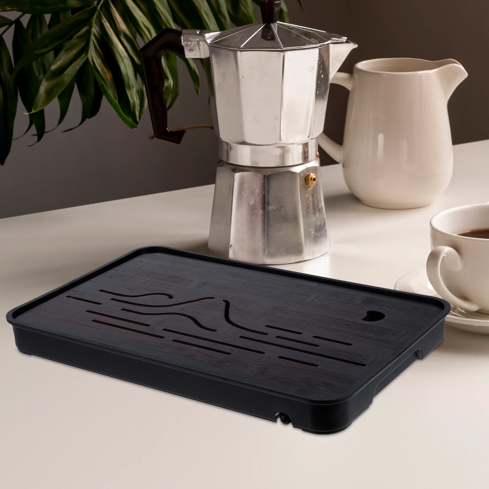 

1pc Japanese Design Bamboo Tea Rectangular Serving For Tea Ceremony Home Decor Craftsmanship Multi-Functional