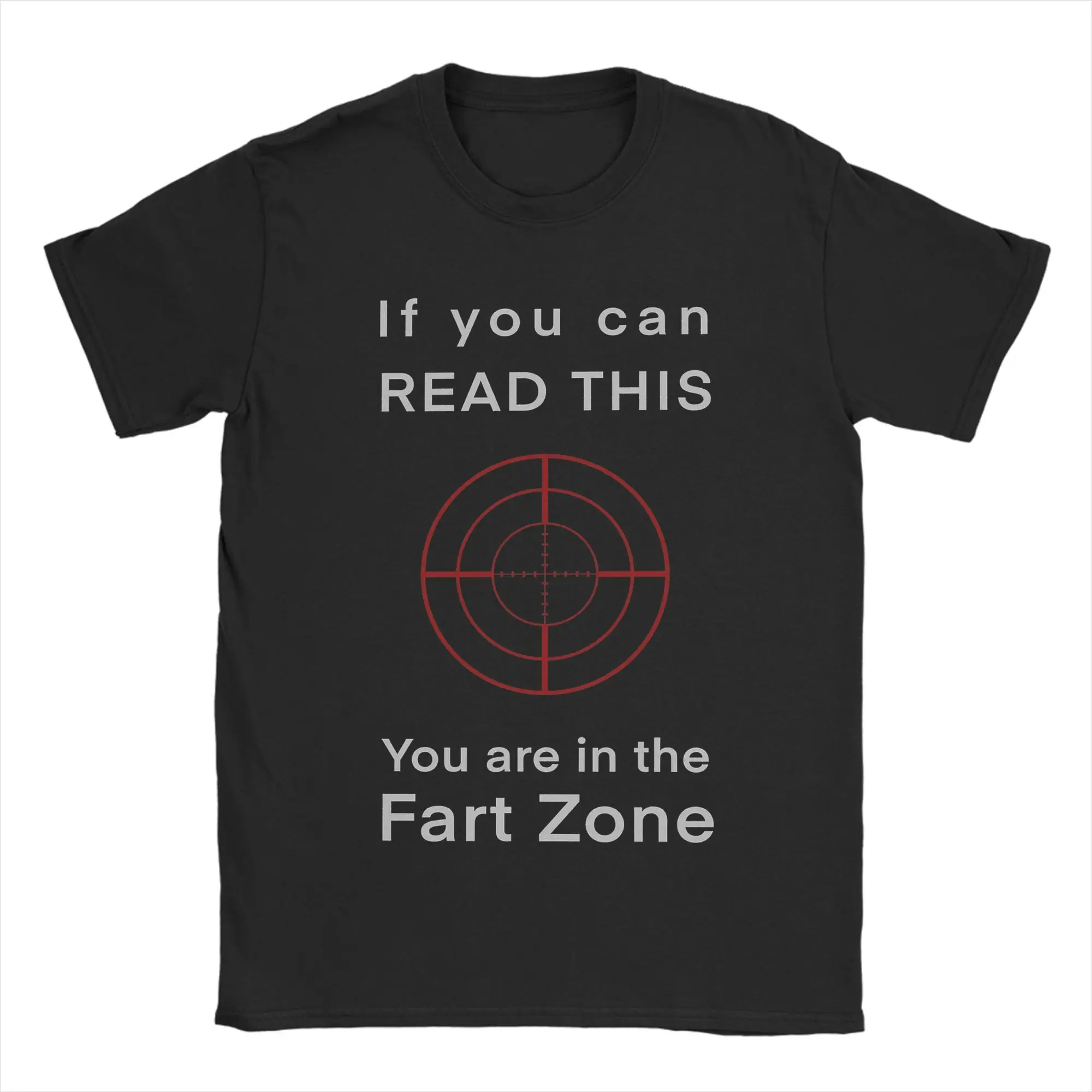 Beware of the fart zone Shooting  T Shirts Men Women's Pure Cotton Novelty T-Shirt O Neck  Tees Short Sleeve Tops Gift Idea