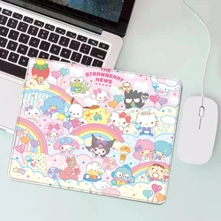 Niedlich hello kitty meine Melodie Kuromi Gaming Mauspad xs kleines Mauspad für PC Gamer Desktop-Dekoration Büro Maus Matte Deskmat Teppich