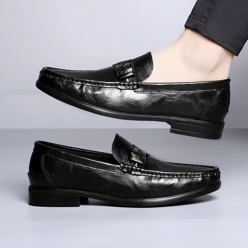 

Мужские повседневные лоферы Джентльмен Классический британский стиль 37-47 Платье Высокое качество для офиса и бизнеса Черный коричневый роскошный большие размеры