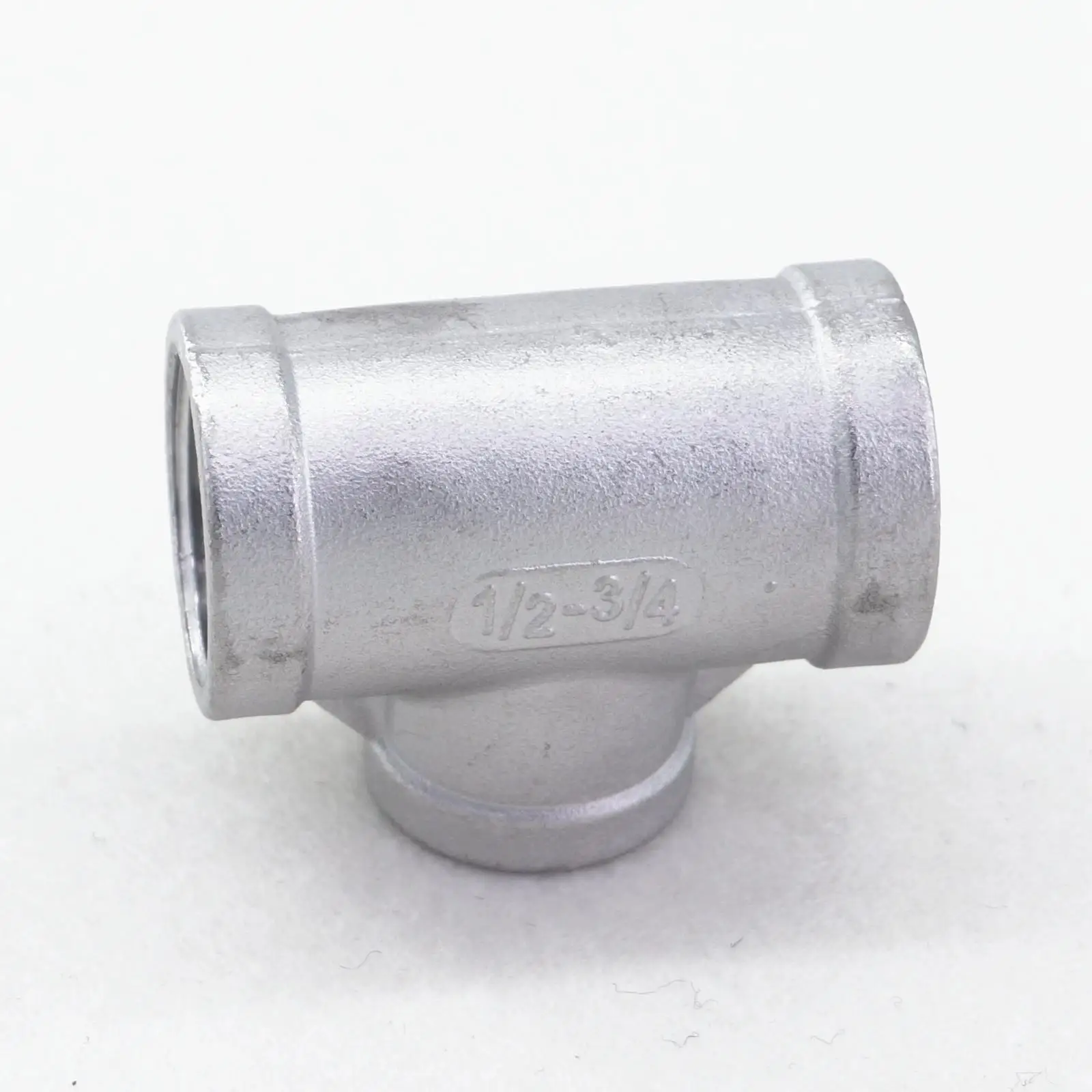 Rosca fêmea 1/2 "bsp para 1/4", conector de 3 vias em t, rosca fêmea 304, redução de óleo e água, encaixe de tubulação