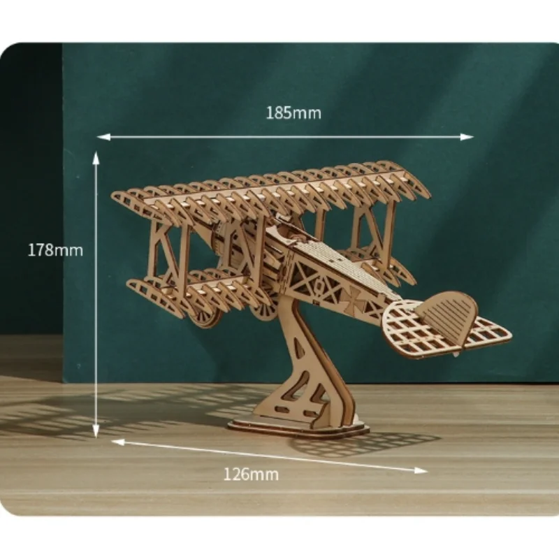 Model łączenia samolotu 3D trójwymiarowa układanka drewniane zabawki puzzle edukacyjne zabawki DIY kreatywne ozdoby