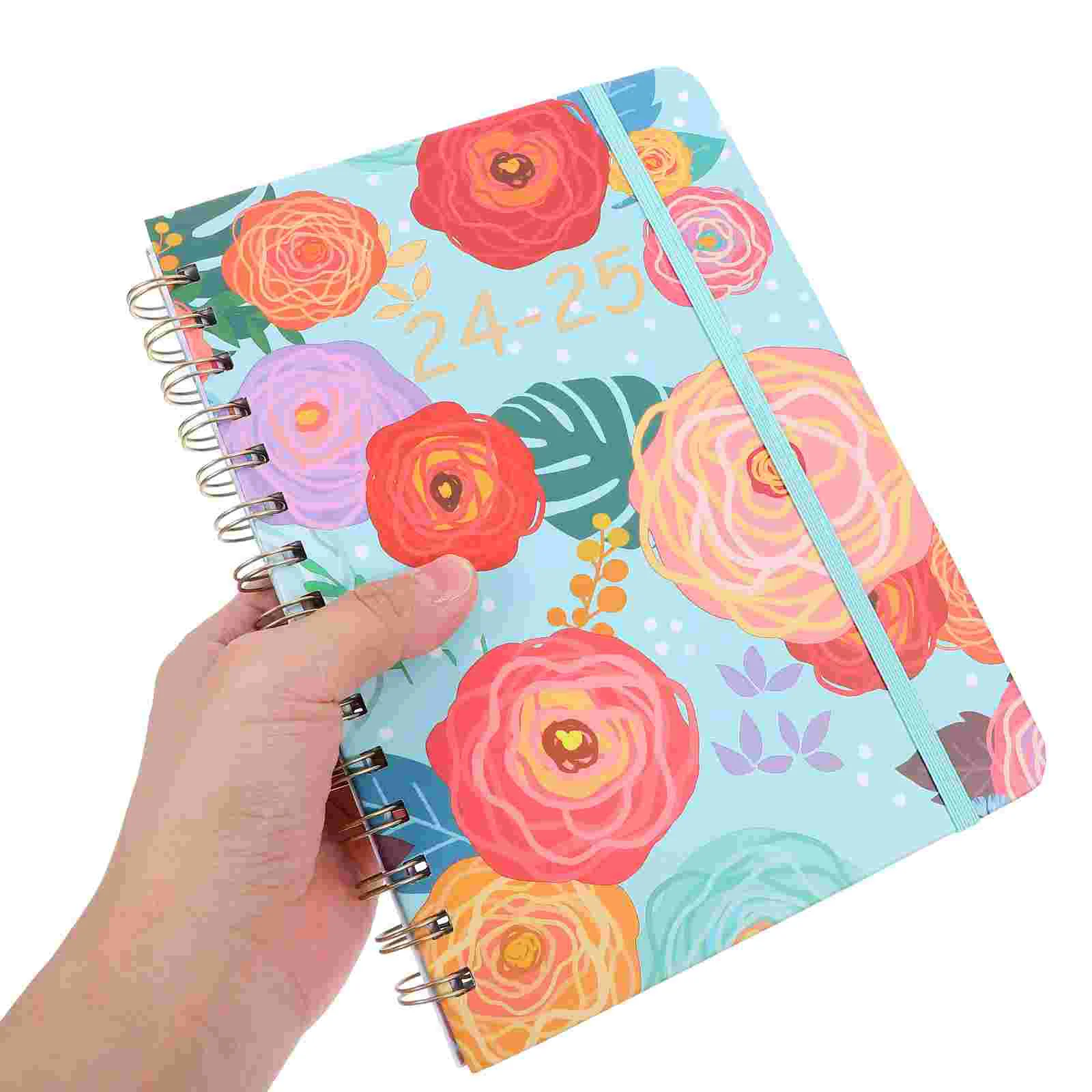 2024 -2025 Notebook Work Notepad to Do Academic Calendar Weekly Monthly Planner Hardcover