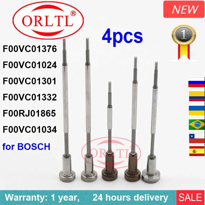 

Клапан управления для систем Common Rail Bosch (4 шт.): F00RJ01865, F00VC01024, F00VC01034, F00VC01376, F00VC01301, F00VC01332