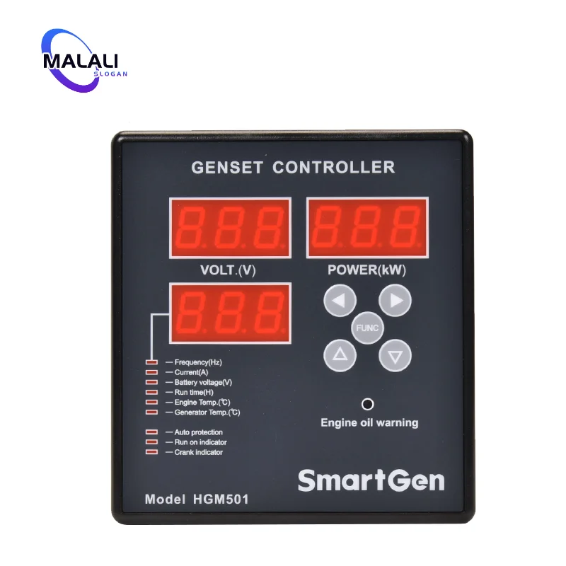 

SmartGen HGM501 Start Stop Genset Controller Module Diesel Gasoline Generator LED Digital Dsplay Control Panel Parts DC 9-18V