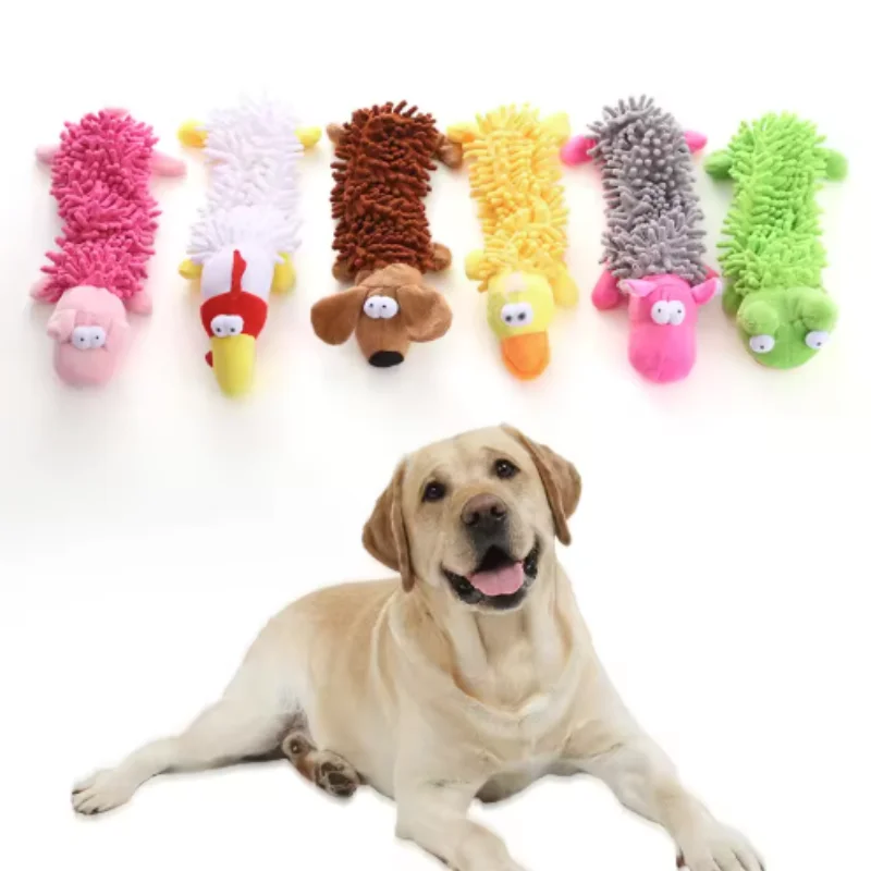 Langlebiges Plüschtier in Tierform für kleine Rassen, quietschendes Kauspielzeug für Hunde, für Chihuahua, Yorkshire, Bichon-Welpen