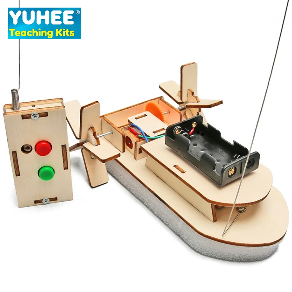 

DIY Remote Control Paddle Wheel Boat Kit | STEM Educational Toy for Kids 7+, Science Experiment Assembly Toy