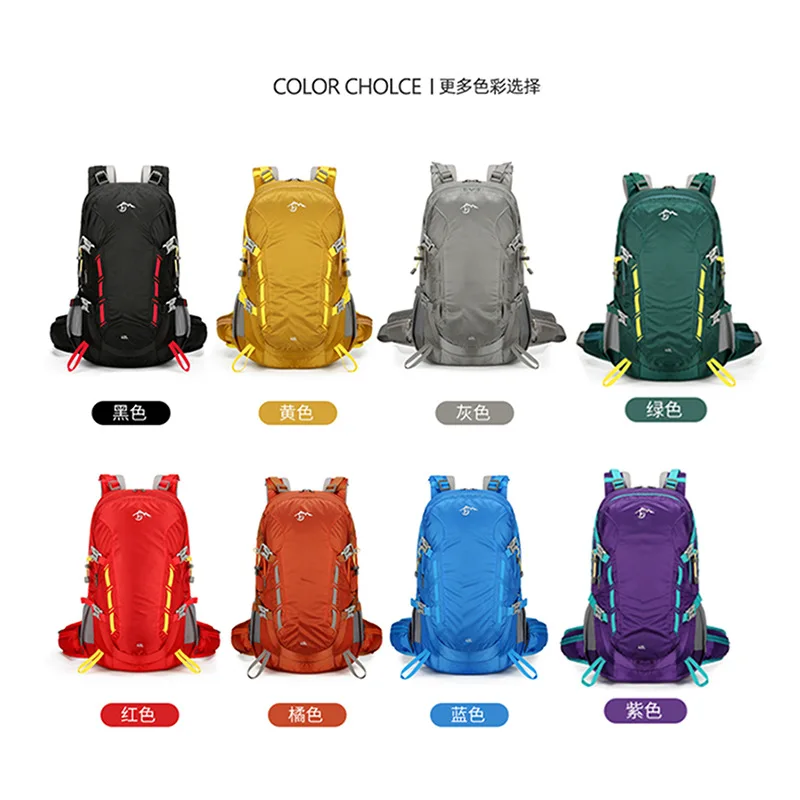 Outdoor-Wanderrucksack, 40 l, multifunktionaler, regensicherer Camping-Softback-Rucksack – Detail 1