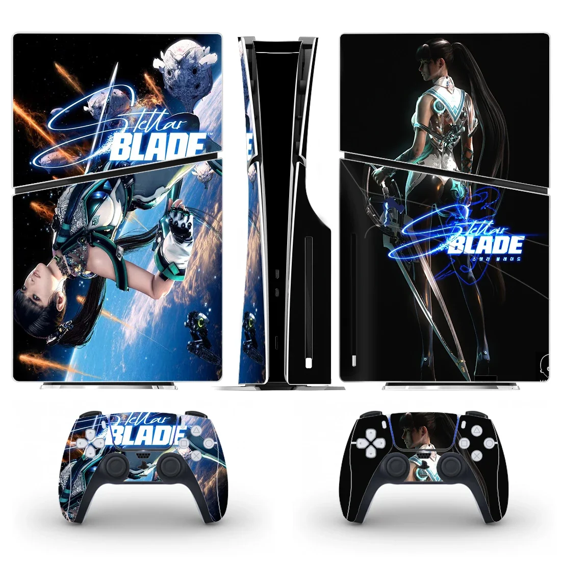 

Stellar Blade PS5 Slim Disc Skin Sticker Protector Decal Cover for Console Controller PS5 Slim Disk Sticker Vinyl