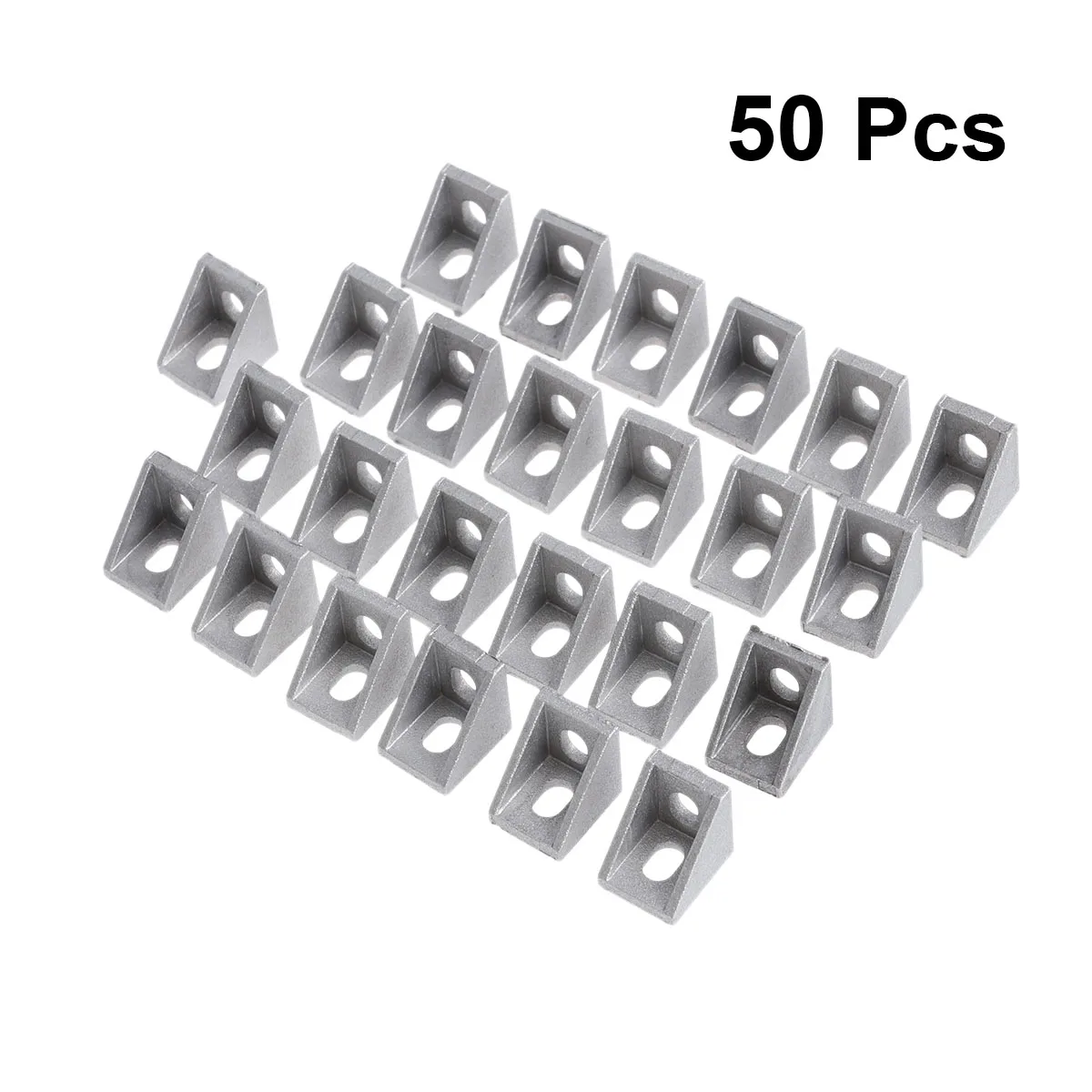 

50 Pcs Angle Corner Parts High Strength Aluminum Alloy Rigid Connection for 20mm Extrusion 3D Printer CNC Robotics Corner