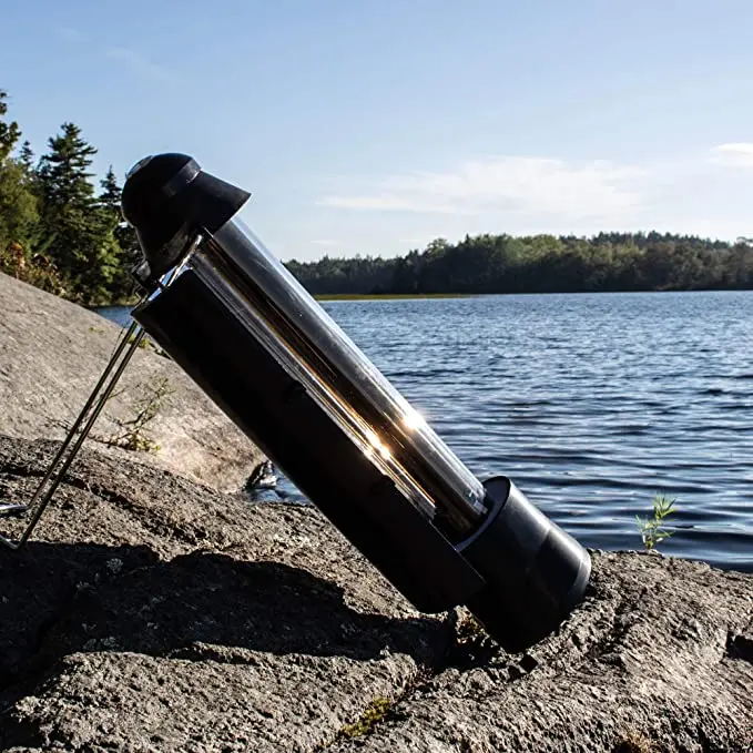 칭다오 화마오 썬 케틀 태양열 온수기 캠핑 배낭 휴대용