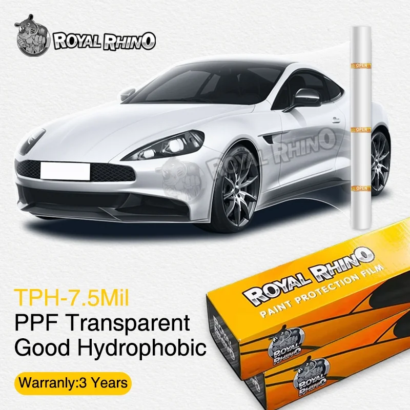 

7.5Mil Anti Acid Rain TPH PPF Car Paint Protection Film Clear Transparent Gloss Paint Guard Wrap TPH Thermoplastic Hydrocarbon