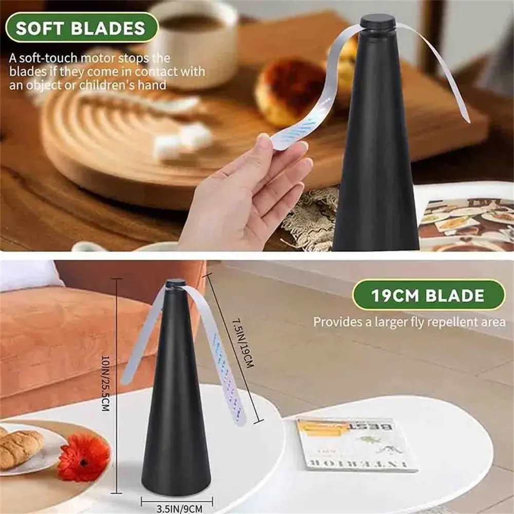 Automatic Mosquito Repellent Fan Fly Mosquito Repeller Fan Battery Powered Portable Pest Control for Home Outdoor Picnic image 4