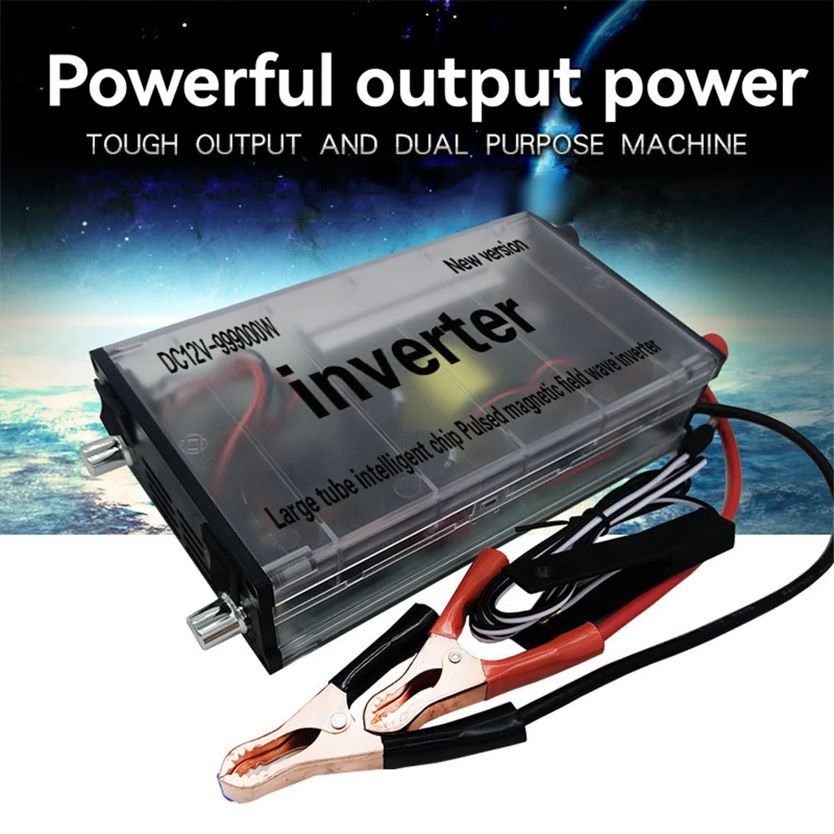 NEW High Power Double Converter Inverter Head DC12V-999000W Battery Converter Inverter Transformer Kit
