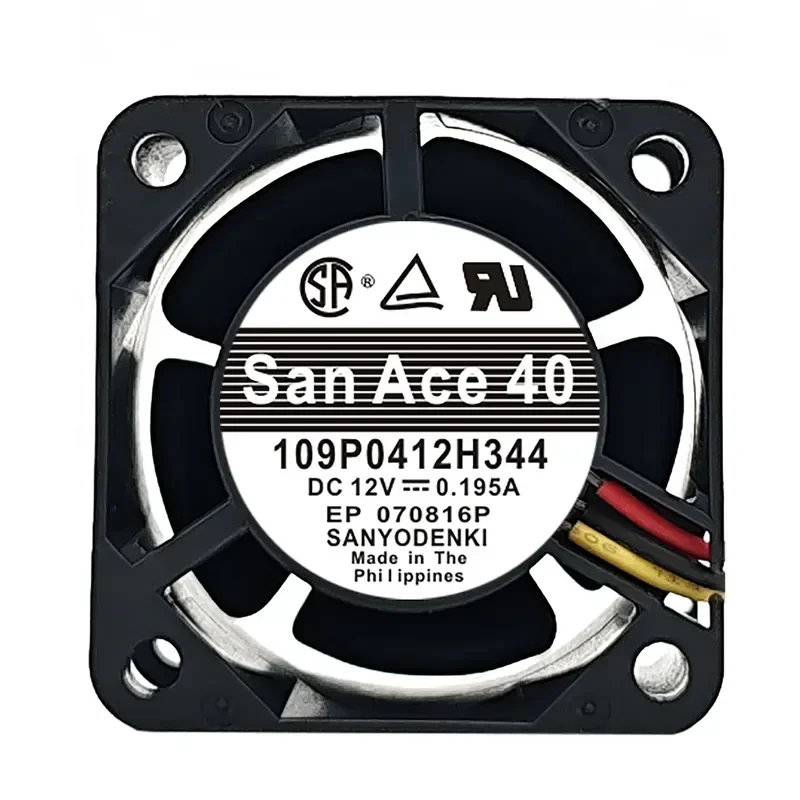 Original Japanese SANYO 4CM 12V 4028 Double Ball Bearing High Airflow Cooling Fan for SANYO