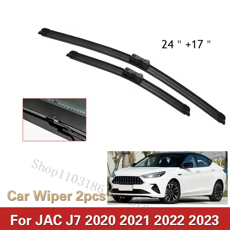 For JAC J7 2020 2021 2022 2023 Wiper Blades Brushes Cutter Windshield Windscreen Windows Auto Cleaning Replacement Accessories