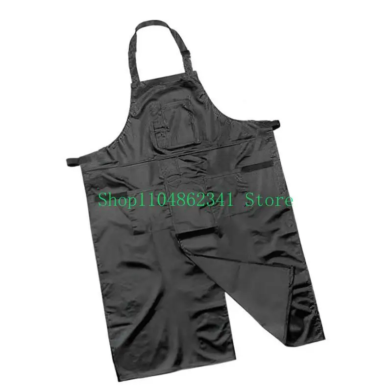 

5asd Full Coverage Pottery Apron Split Leg Unisex Apron with Pocket Painting Apron