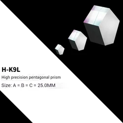 Customized pentagonal prism total reflection rhombus multi-angle shaped 90 degree steering rhombus mirror