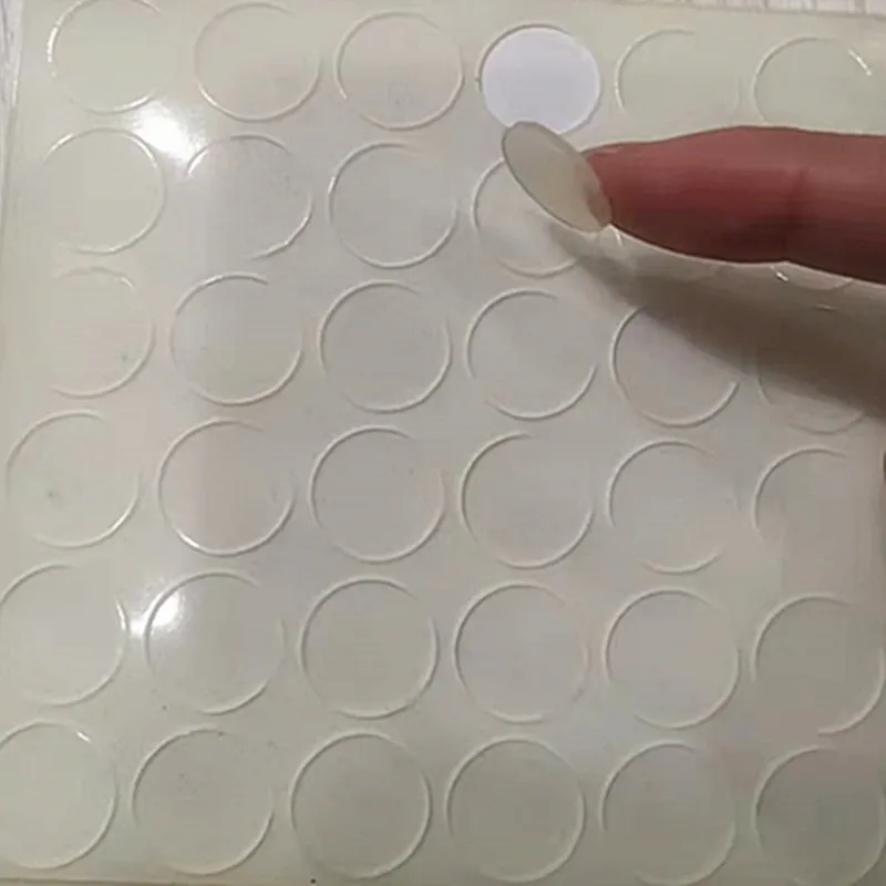 36PCS 15mm x 1-5mm clear anti slip silicone rubber plastic bumper damper shock absorber self-adhesive silicone feet pads