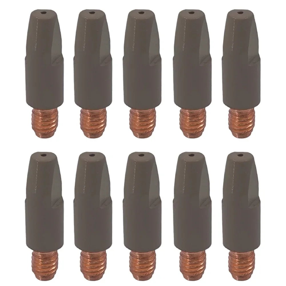 

10pcs 24KD Welding Contact Tips Coating Protect Gas Nozzle Tip 0.8/0.9/1.0mm MIG Welding Nozzle For Soldering Accessories