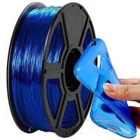Flexible Filament TPU 1.75mm 200g Translucent Filament TPU 3D Printing Material Glow In The Dark Filament Rainbow Filament Blue
