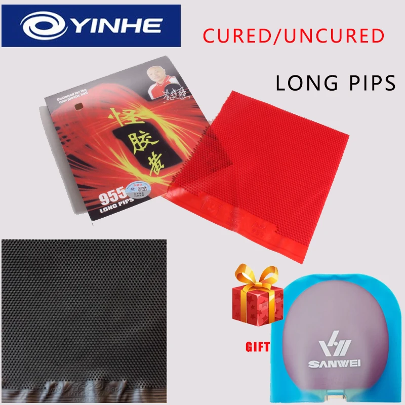 

Накладка для настольного тенниса YinHe 955, длинные шипы, необработанная/обработанная, средние шипы, проволочная, без губки, профессиональная