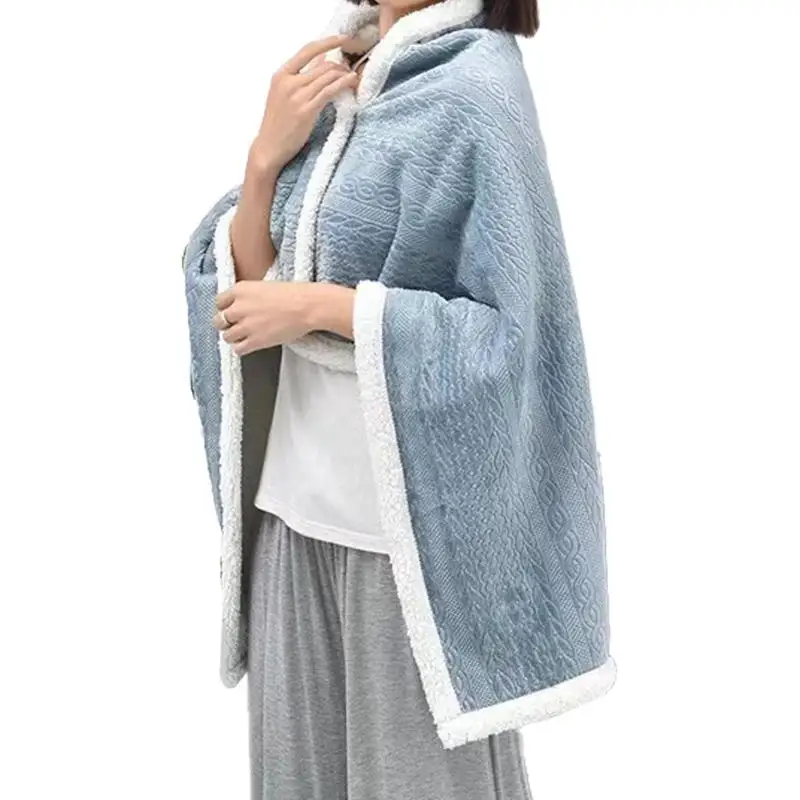 Wearable Blankets For Women Wearable Cozy Shawl Winter Cozy Loungewear Oversized Blanket Sweatshirt Lambskin For Bed Sofa