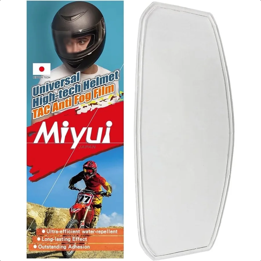 

SHIELD Universal Motorcycle Helmet Shield AntiFog Film Clear Visor Lens Insert Fog Resistant 3.83 x 10.04