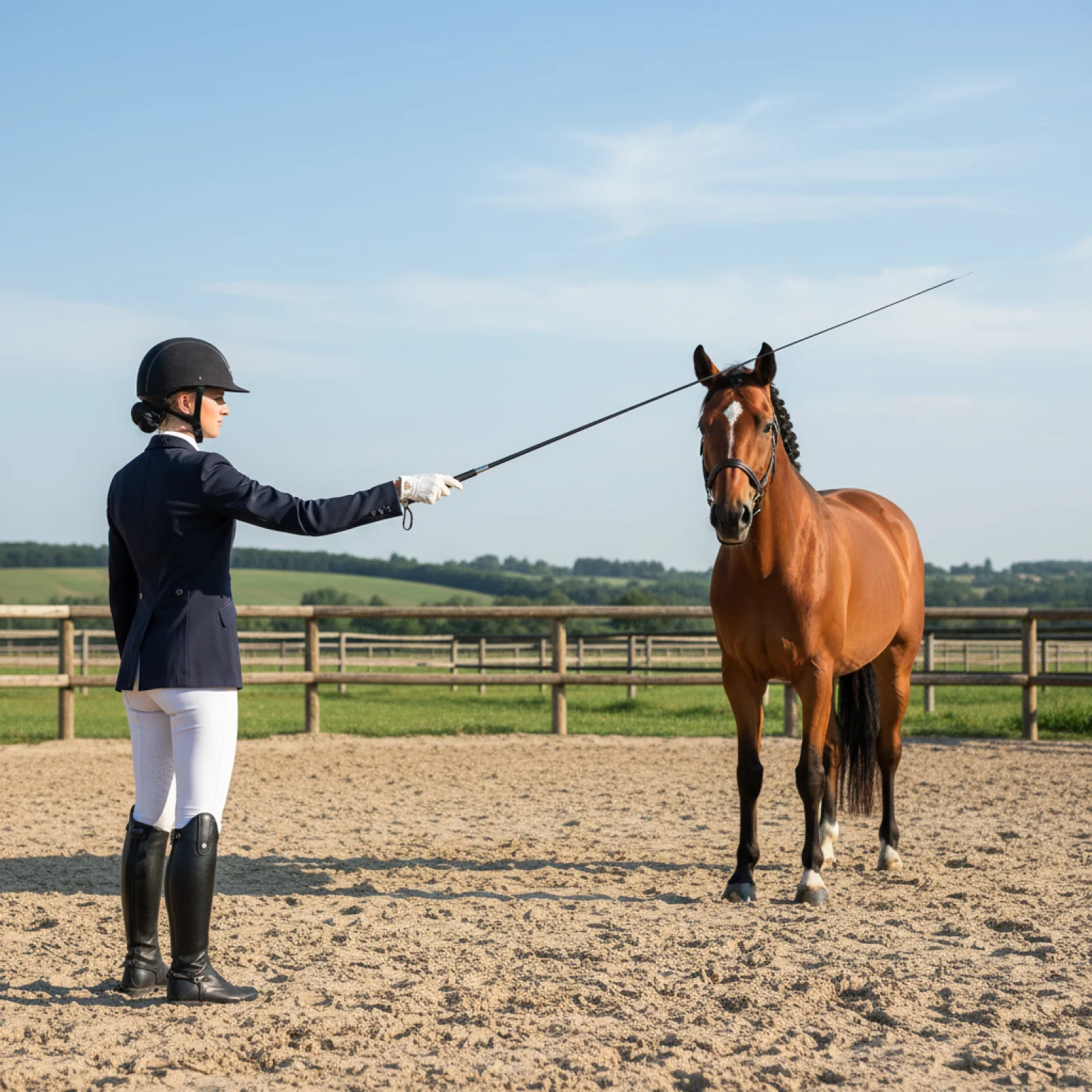 Riding Crop Dressage - 승마용 채찍, 승마용 텔레스코픽 말채찍 (퍼포먼스용)