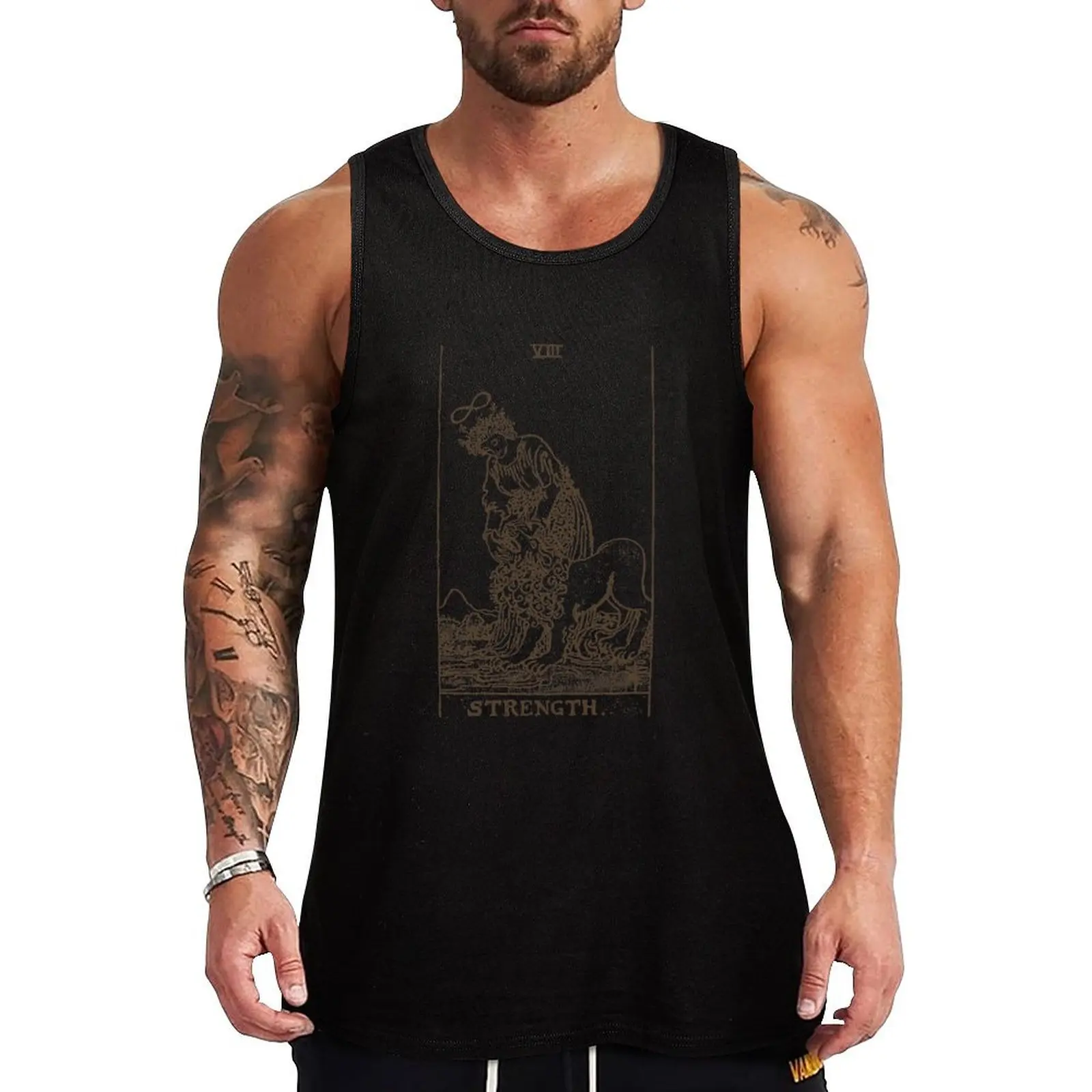 

Strength Tarot Tank Top gym clothing Sleeveless T-shirt muscle t-shirt