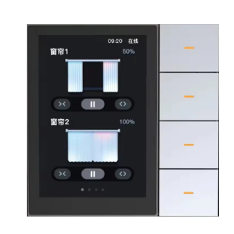 ABJF-Tuya Smart Central Control Panel Zigbee Wall Switch Home Automation Wireless Lighting Control System F3-Pro