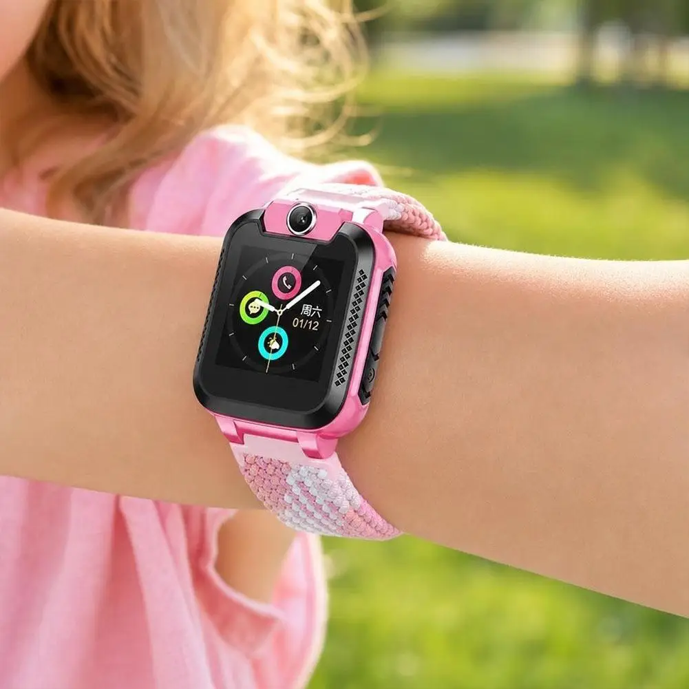 Universelles magnetisches Smartwatch-Nylonarmband mit Schnalle für Kinder 15/16/17mm Atmungsaktives, verstellbares, elastisches Ersatzarmband – Detail 30