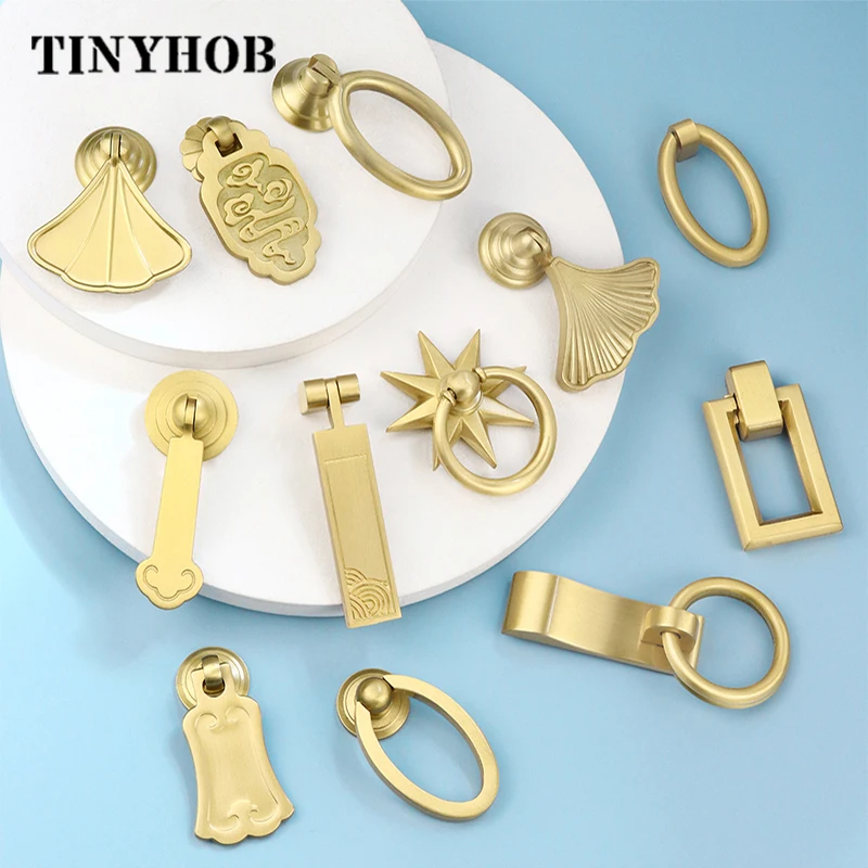 Various styles/Gold Solid Brass Cabinet Knob Kitchen Cupboard Door Pulls Furniture Handle Drawer Knobs Furniture Handle Hardware