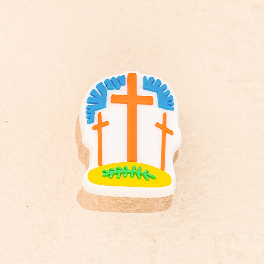 1 Stück PVC-Religionen-Schuhanhänger, Schuhnadeln, christlicher Jesus, gesegnete Heilige Bibel, Sandalen, Zubehör für Damen und Herren, Clog-Schnallen – Detail 11