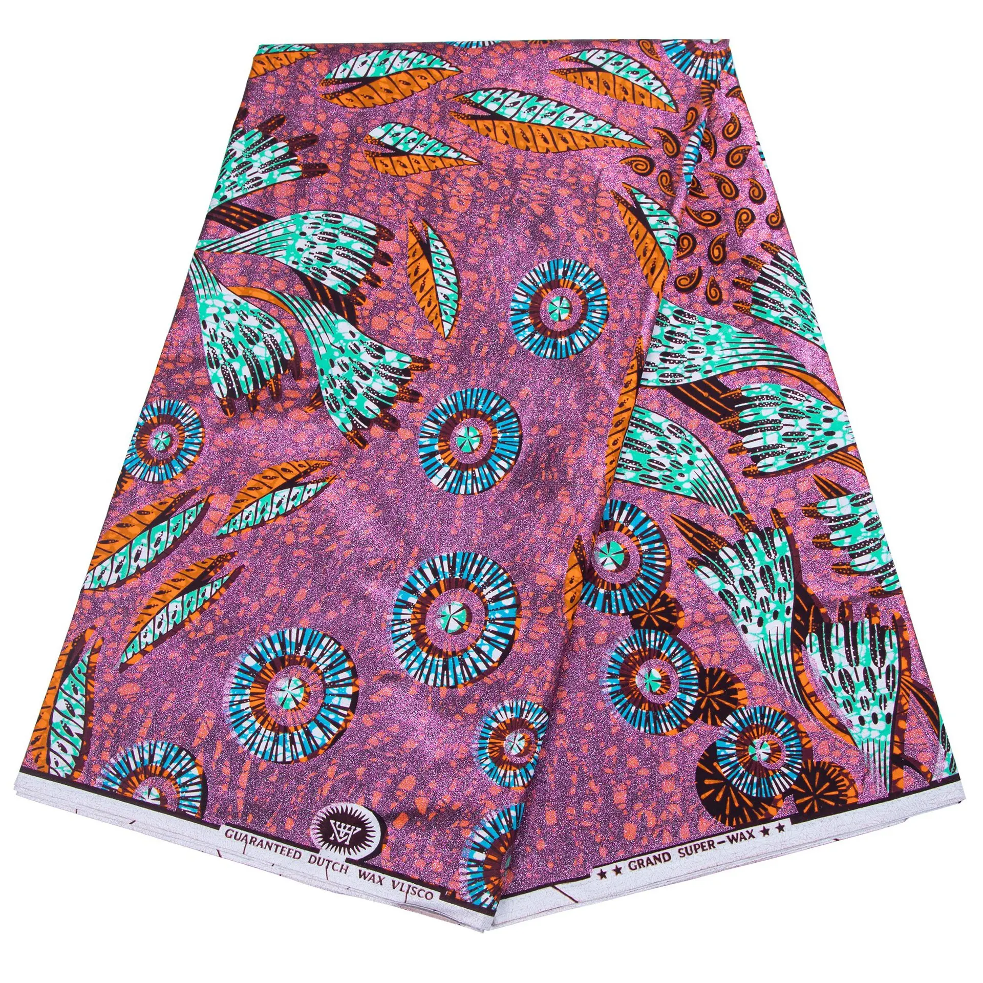 ผ้าพิมพ์ลายแอฟริกันแท้ ผ้าแว็กซ์ดัตช์ฮอลแลนด์แท้ รุ่นใหม่ล่าสุด รับประกันคุณภาพเยี่ยม ผ้าฝ้าย 100% ยาว 6 หลา สินค้าขายดี