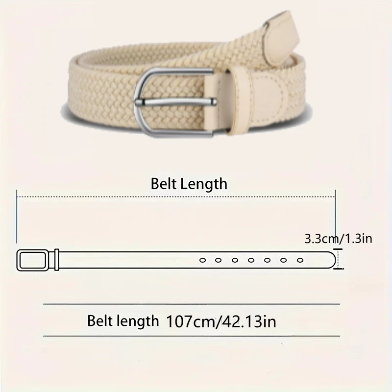 Stretch Woven Breathable Belt for Men and Women High Quality Casual Jeans Golf Canvas Multifunctional Outdoor Belt for Women