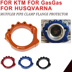 Motorcycle Exhaust Tip Muffler Pipe Clamp Flange Protector Cover For KTM Husqvarna 250 300 EXC XCW TE TC TX TE300i 2017 - 2022