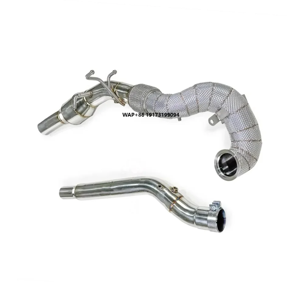 

High-flow Sports Catalytic Converter for Q3 2.0T 2018 - 2024 Stainless Steel Insulated Downpipe Exhaust Head Power Upgrade