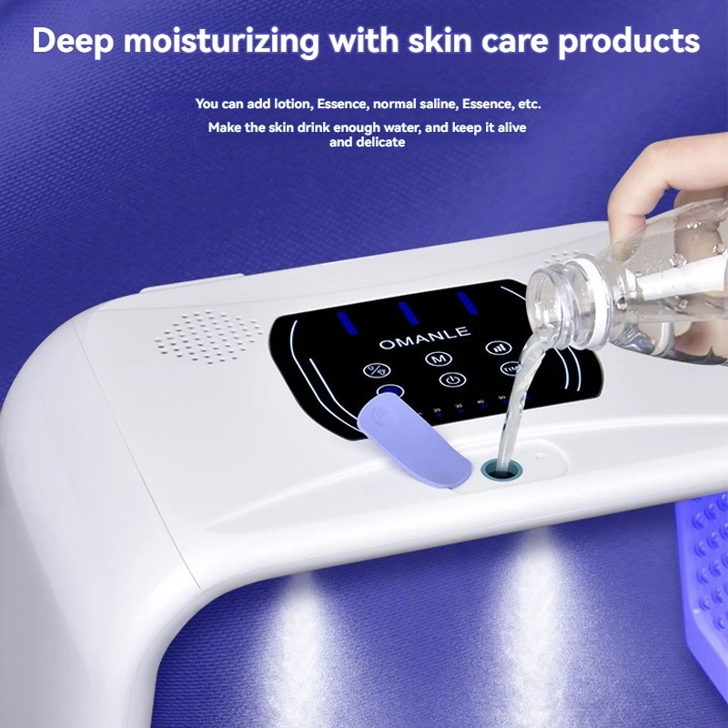 Nano spray-instrumento de belleza de fotones LED de 7 colores, rejuvenecimiento de la piel, antiarrugas, mejora Facial, hidratante de la piel, SPA, coche